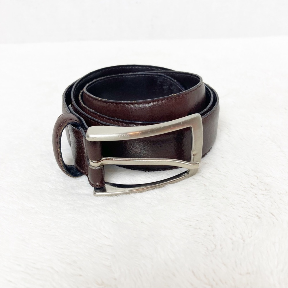 Bachrach Brown Leather Belt size 32 made in Italy
